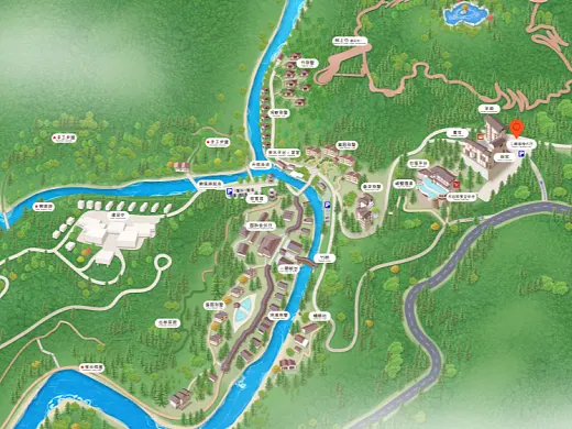 榆树结合景区手绘地图智慧导览和720全景技术，可以让景区更加“动”起来，为游客提供更加身临其境的导览体验。
